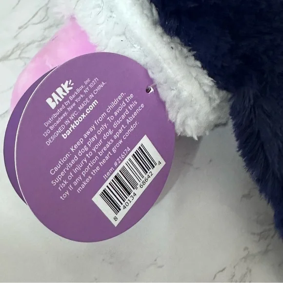 BARK Super Chewer Salvador Condor Crinkle Squeaker Plush Dog Toy - Picture 8 of 9